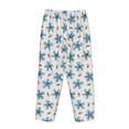 thumbnail image 3 of Lsque Flower Leaves Print Women's Pajama Pants, Lounge Pant - Comfortable Home Wear,Elastic Waistband, Stylish Design-XX-Large, 3 of 9