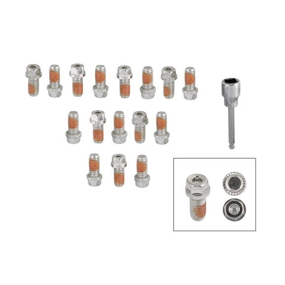 Mr. Gasket Co. 2231G MRG2231G LOCK HEADER BLT SAE 16 PC
