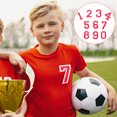 thumbnail image 4 of 2 Sets of Self Adhesive Numbers Sticker T-Shirt Numbers Stickers Football Sports Shirt Numbers Stickers, 4 of 8