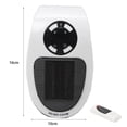 thumbnail image 3 of Calentador Mini ventilador eléctrico portátil de 240V, calentador de escritorio para el hogar, sala de estar, dormitorio, calefacción Tmvgtek Libre de BPA, 3 of 3