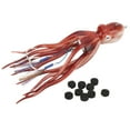 thumbnail image 2 of Cebo de calamar para pesca, diseño de tinta en aerosol Artificial, rojo, 300g, señuelo de pesca, pulpo, accesorio para pesca en el mar YUNYI BRAND  Deportes, 2 of 8