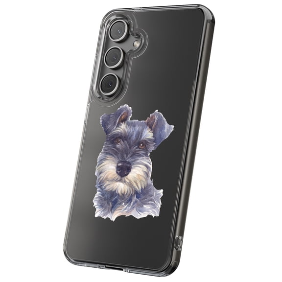For Samsung Galaxy S10, Hybrid Clear, Dog Painting 7 Print, USA