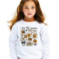 thumbnail image 2 of Tis The Season Fall Sweatshirt for Women, Teens & Youth Pumpkin, Ghost Halloween Sweater White Sweatshirt Youth Large, 2 of 5