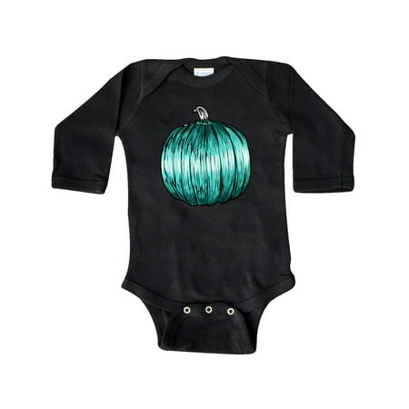 

Inktastic Allergy Awareness Teal Pumpkin in Marker Gift Baby Boy or Baby Girl Long Sleeve Bodysuit
