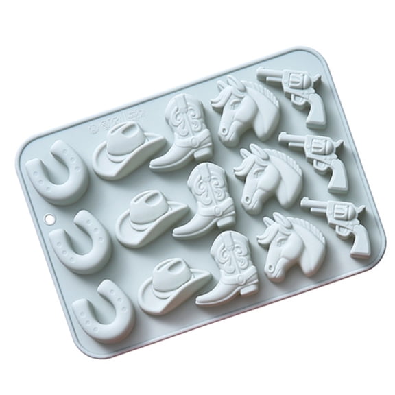 PatungKu Cake Baking Moulds Cowboy Theme for Baking Enthusiasts Creating Chocolate