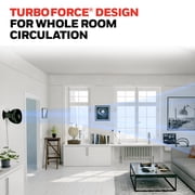 Honeywell 10” Black Turbo Force Power Table Fan, 30ft. Air Circulation Power, 3 Speed, 90° Pivot, HPF820BWM