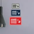 thumbnail image 4 of Signs ByLITA Classic Framed Sonríe, Te Estamos Grabando Las 24 horas Graphic Spanish Security Sign (Navy Blue / White) - Large, 4 of 6