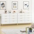 thumbnail image 6 of FOLDLIFE Bedroom Dresser with 8 Drawers, Wooden Dresser for Entryway, Wide Storage Cabinet for Living Room, White, 6 of 6