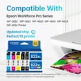thumbnail image 2 of 822XL Printer Ink for Epson 822 for Workforce Pro WF 4830 WF 3820 WF 3823 WF 4820 WF 4833 4834 (5 Pack), 2 of 6