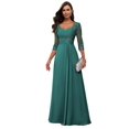 thumbnail image 1 of Vestido Loyeloy Lace Mother of the Bride con mangas 2025, talla 12, 1 of 7