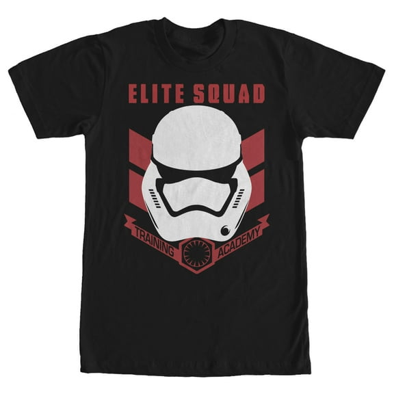 Men's Star Wars The Force Awakens Stormtrooper Elite Squad Training Academy Graphic Tee Black 2X Large
