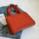 thumbnail image 3 of Bolso de lona para mujer, bolso de mano de gran capacidad, sencillo, informal, portátil, para viaje, 3 of 4
