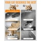 thumbnail image 3 of Caja de arena para gatos Powools de acero inoxidable, entrada superior, gris, 3 of 5