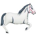 thumbnail image 1 of 43 in. White Horse Shape Foil Balloon, 1 of 1