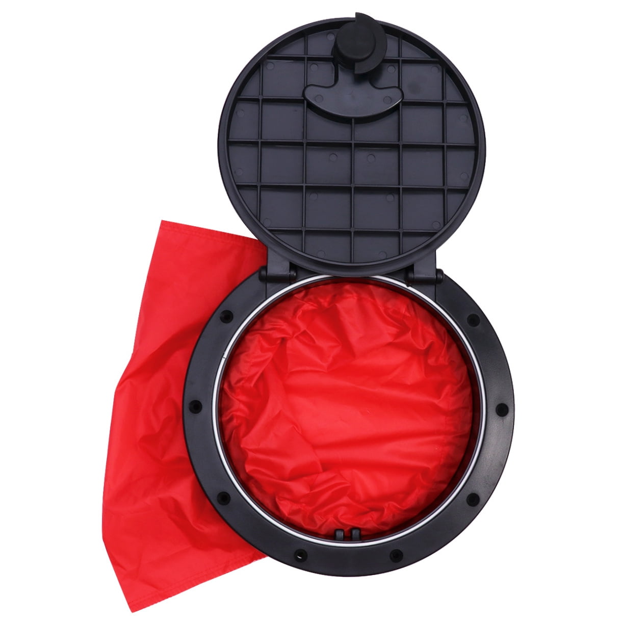 LABSERRON 10.16x10.16x1.77 Inches 1Set Black ABS PC PVC Hatch Cover for Kayak Storage Compartment Ultraviolet Protection