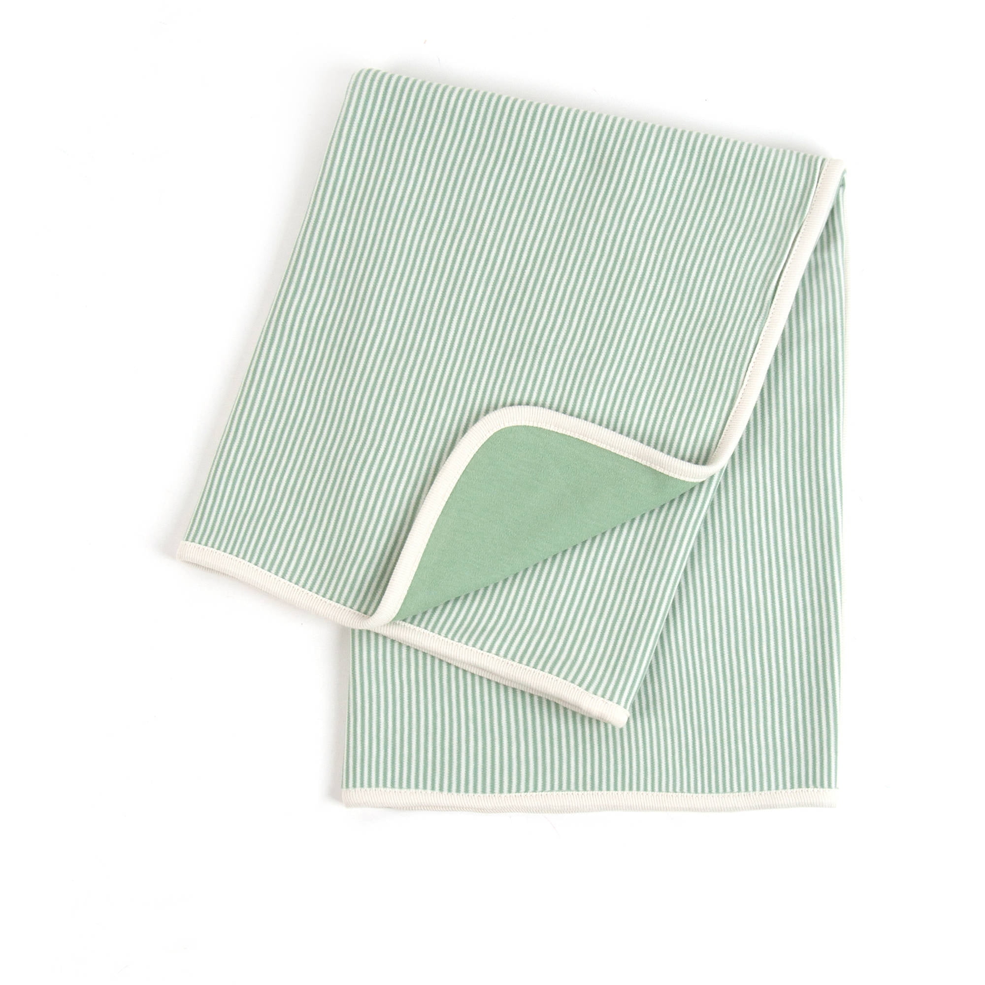 Tadpoles Organic Cotton Pin Stripe/Solid DoubleLayer Knit Receiving