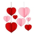thumbnail image 3 of 8 guirnaldas románticas colgantes con forma de corazón para San Valentín para mamá. Rojo Rosa, 3 of 6