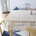 thumbnail image 4 of Nappe en Dentelle Crochetée Créative Rectangulaire en Coton Beige, 4 of 7