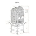 thumbnail image 5 of 9001818 White Dome Top Bird Cage, by A&E Cage Company, 5 of 5