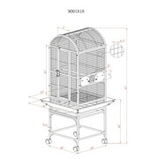 9001818 White Dome Top Bird Cage, by A&E Cage Company