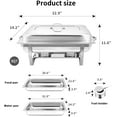 thumbnail image 6 of Chafing Dish Buffet Set with Lids - Chafers and Food Warmers | Serving Warmer Set, 6 of 13