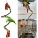thumbnail image 2 of 1,5 M loro colorido escalada cuerda columpio juguetes soporte para loros con campana y Clip colgante para loros, periquitos, guacamayos, periquitos,, 2 of 5