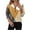 Khaki, variant on Ashirexll Oversized Sweatshirt for Women, Fall Sweatshirts for Women, Fashion Matching Color Pattern Long Sleeve Zipper V-neck Sweatshirt
