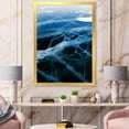 thumbnail image 3 of Designart 'White and Blue Ice Structure II' Modern Framed Art Print, 3 of 4