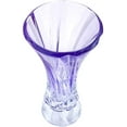 thumbnail image 2 of Oklahoma Amethyst Collection Modern Crystal Hand-Crafted Decorative Flower Vase - 16 Inch Footed Vase Oklahoma, Amethyst, 2 of 2