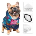 thumbnail image 3 of Cauagu Colorful Donut Pattern Winter Pet Hoodie Sweatshirts- Dog Hoodie Sweater with Leash Hole - Cute Dog Hoodie - Pet Clothes Puppy Cat Custume -XX-Large, 3 of 8