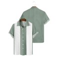 thumbnail image 4 of Men's Hawaiian Printed Button Short Sleeve Shirts Men's Casual Fashion Short Sleeve Shirts M, 4 of 4