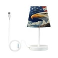 thumbnail image 2 of LED Desk Lamp American Flag and Eagle Table Nightstand Lamps with 3 Color Temperatures for Home Bedroom Living Room Decor 8x12, 2 of 8