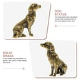 thumbnail image 5 of Luxshiny 1Pcs Dog Sculpture Golden Brass for Living Room and Garden Decor, 5 of 8