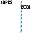 thumbnail image 2 of Deeceymbur Disposable Plastic Drinking Straws Flexible Plastic Straws Halloween Straw Shooting Props Funny Personality Straw Party Layout 10pcs A Bag, 2 of 5