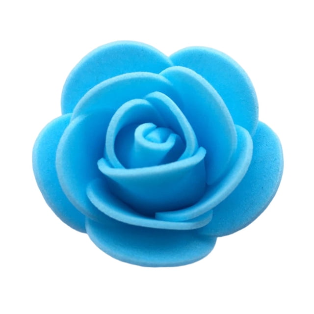 Flores falsas de 3,5 cm, decoraciones de bricolaje, flores de imitación para fiesta de boda (azul cielo) Tmvgtek libre de BPA