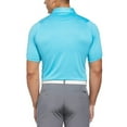 thumbnail image 2 of Callaway Men's Micro Hex Golf Performance Polo Shirt with Sun Protection, Solid Stretch Fabric (Scuba Blue, X-Large), 2 of 2