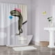 thumbnail image 3 of Cortina de ducha divertida, cortina de baño con gancho, cortina de ducha de tela de baño de dibujos animados para niños, 3 of 5