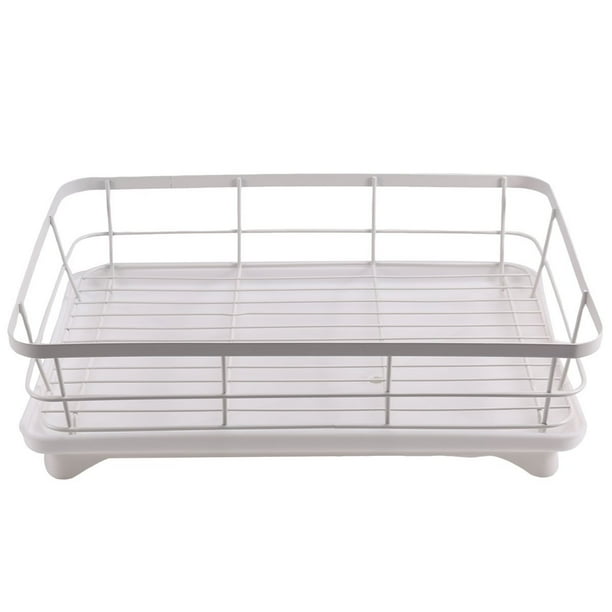 Escurridor de Platos Ajustable, Organizador para Platos de Cocina, Almacenamiento de Cubiertos Sobre el con Rejilla de Drenaje.