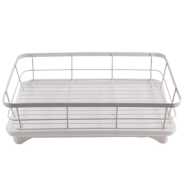 Escurridor de Platos Ajustable, Organizador para Platos de Cocina, Almacenamiento de Cubiertos Sobre el con Rejilla de Drenaje.