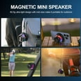 thumbnail image 5 of RVPOZWER Magnetic Portable Speaker G200 Mini Sound 5.3 Bluetooth Phone Holder, Purple, 1 pack, 5 of 6