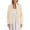 Beige, variant on Women Quirky Lobster Animal Graphic Print Button Down Long Sleeve Knit Cardigan Sweater Open Front Pocket Coat