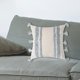 thumbnail image 5 of Funda de almohada nórdica con borlas y cremallera oculta, cojín cuadrado tejido con mechones Rayas verticales, 5 of 9