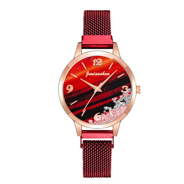 Jusqu'à 65 % de Rabais Montre Mode Femme Horloge Acier Inoxydable Décontractée Robe Poignet Cristal Collier Bagues Boucle d'Oreille Bijoux en Liquidation