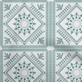 thumbnail image 1 of oneOone Polyester Spandex Sea Green Fabric Asian Floral Block Sewing Craft Projects Fabric Prints By Yard 56 Inch Wide, 1 of 4