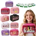 thumbnail image 2 of Pink Transparent Mahjong Bag, Waterproof Zippered Storage, Portable Tile Case, 2 of 6