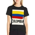 thumbnail image 3 of T-shirt Flag Of Colombia  Soft Cotton Adult Heat-Transfer Graphic T-Shirt - 180g Breathable Fabric, Unisex Summer Casual Wear with Durable Heat-Printed Design, 3 of 9