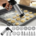 thumbnail image 3 of Churro Maker Máquina de Acero Inoxidable Cookie Press Kit para Hacer Galletas DIY con 6 Boquillas para Betún Kit Multifuncional para Hacer y Decorar Galletas y Bizcochos, 3 of 12
