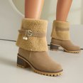 thumbnail image 2 of Bottes d'Hiver pour Femmes Cheville Décontractées Extérieur Intérieur, 2 of 8