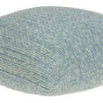 thumbnail image 4 of Parkland Collection Tobi 20x20" Solid Cotton Throw Pillow in Blue/Off White, 4 of 6