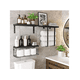 thumbnail image 2 of Estantes De Baño Con Toallero Repisas De Pared Para Salón Xtellar negro, 2 of 4
